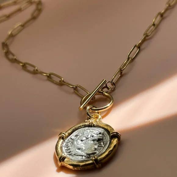 Greek Coin Necklace