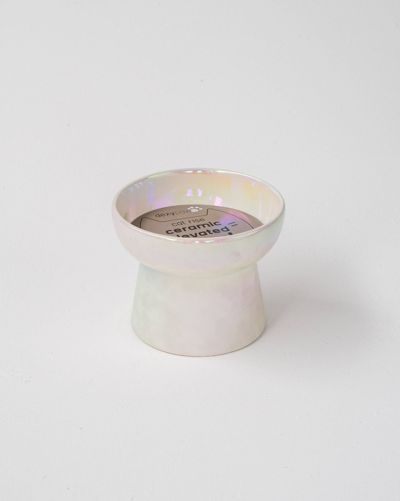 Cat Ceramic Bowl - Iridescent