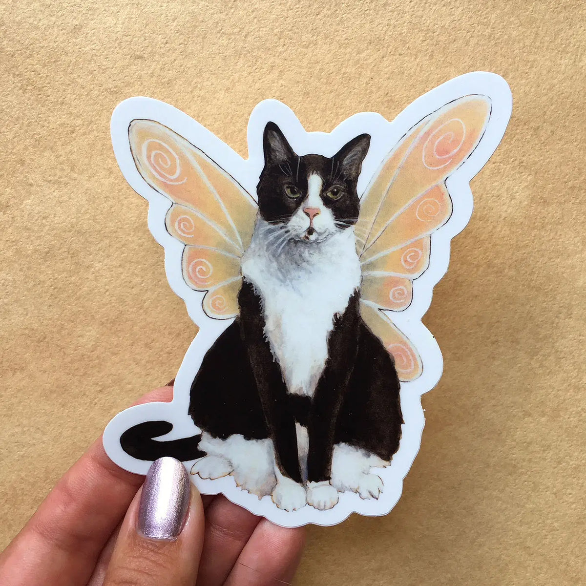 Sticker Reference Cat Illustrated Cat Sticker