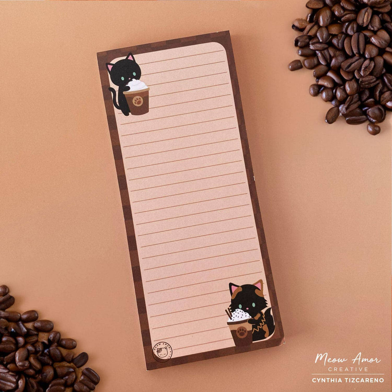 Coffee Cat To Do List Notepad