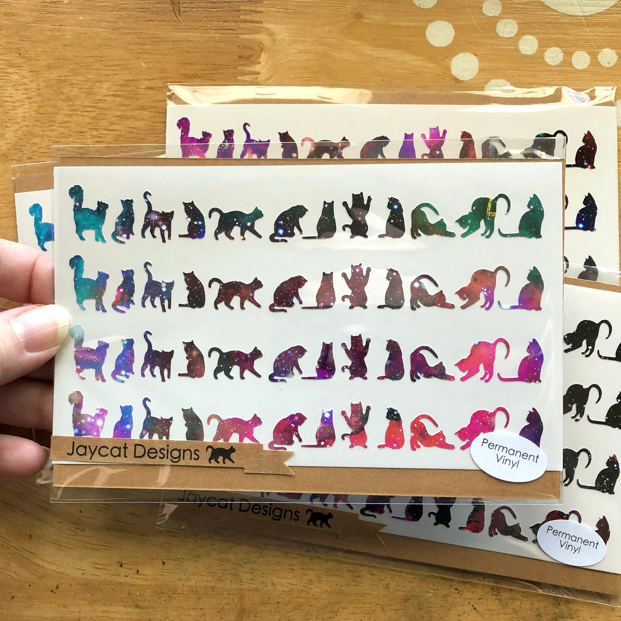 Tiny Galaxy Cat Sticker Sheet