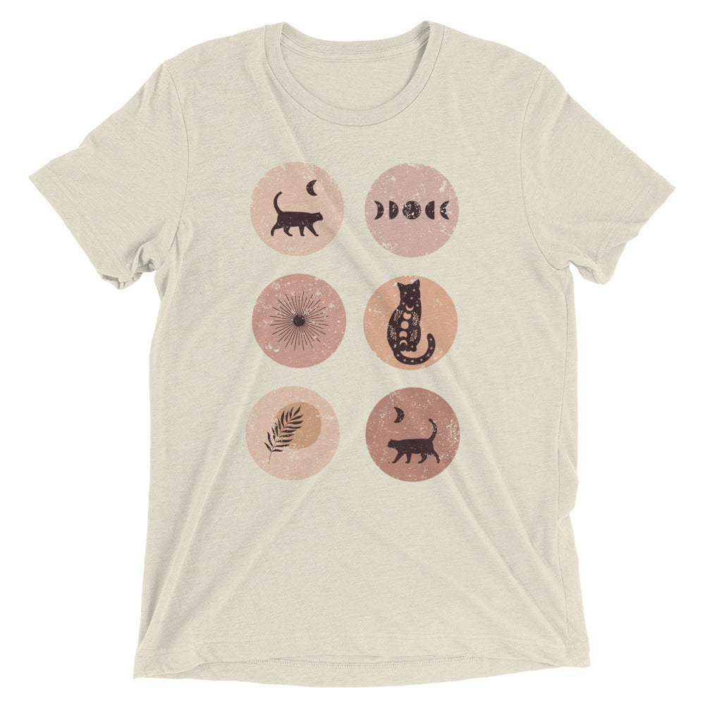 Cat Art Mid Century Unisex Tee